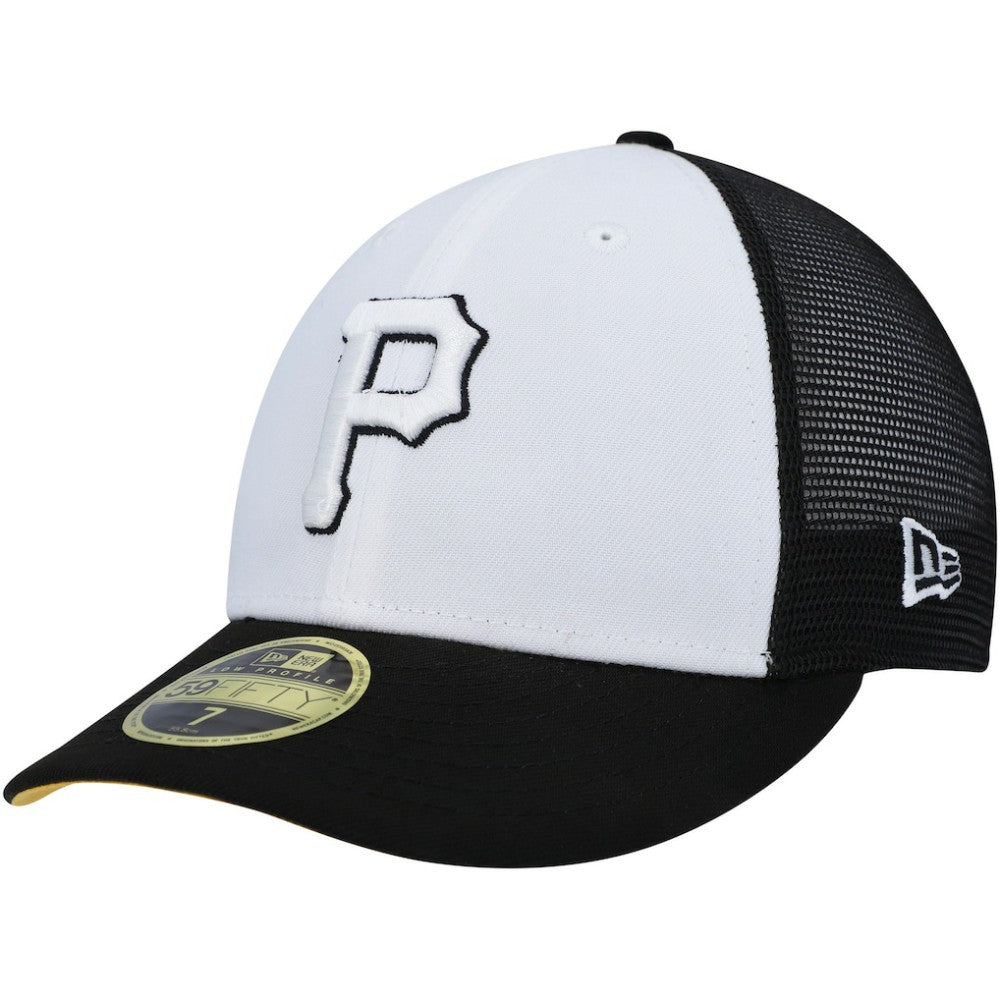 Pittsburgh Pirates New Era 2023 On-Field Batting Practice Low Profile 59FIFTY Fitted Hat - White/Black Hats