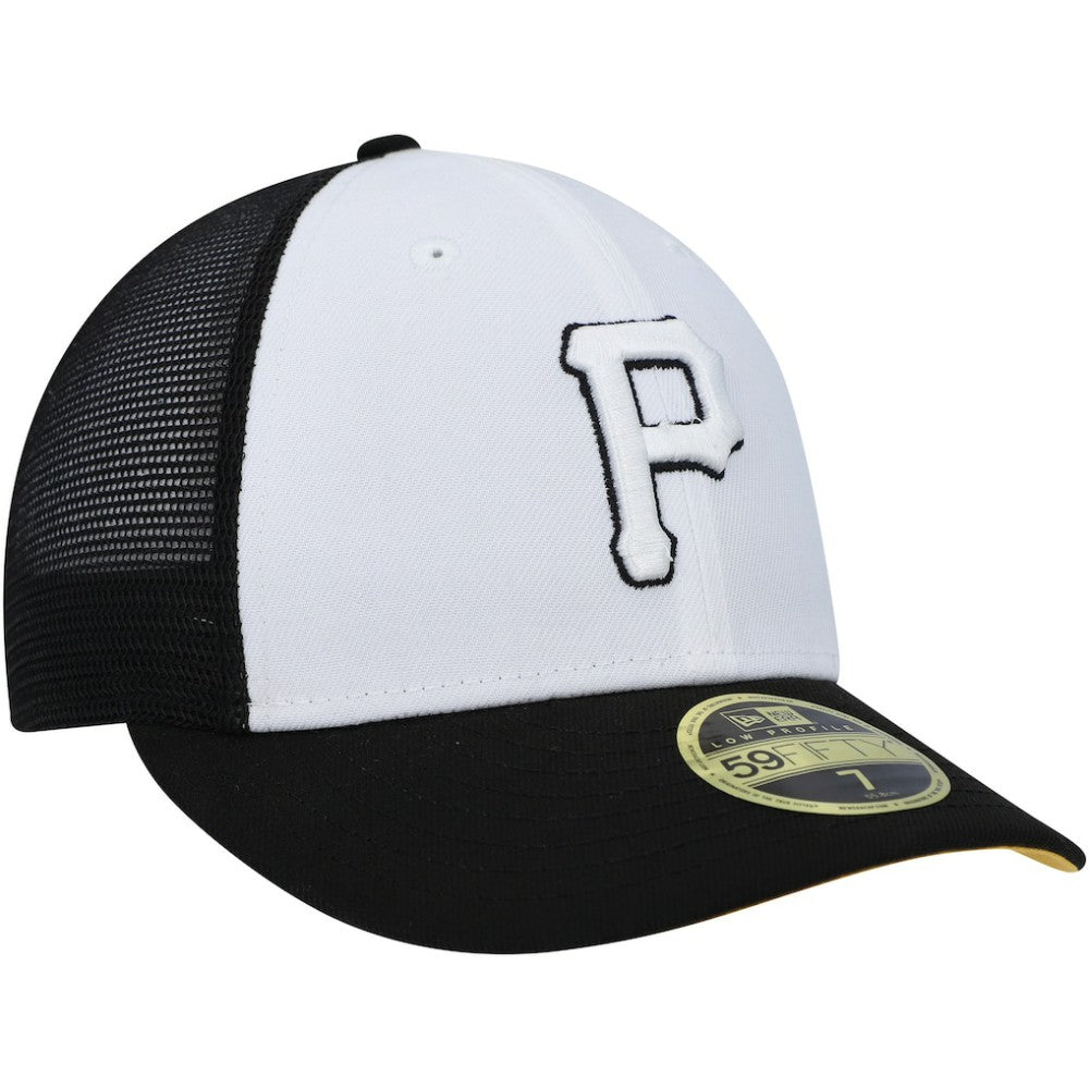 Pittsburgh Pirates New Era 2023 On-Field Batting Practice Low Profile 59FIFTY Fitted Hat - White/Black Hats