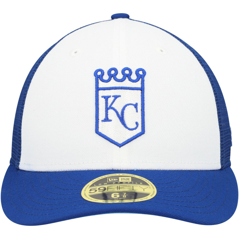 Kansas City Royals New Era 2023 On-Field Batting Practice Low Profile 59FIFTY Fitted Hat - Royal/White Hats