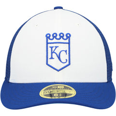 Kansas City Royals New Era 2023 On-Field Batting Practice Low Profile 59FIFTY Fitted Hat - Royal/White Hats