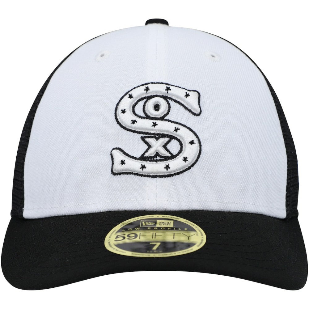 Chicago White Sox New Era 2023 On-Field Batting Practice Low Profile 59FIFTY Fitted Hat - White/Black Hats