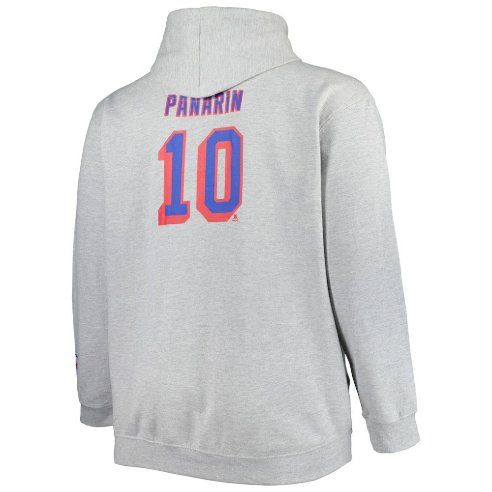 Artemi Panarin New York Rangers Big & Tall Player Pullover Hoodie - Heather Gray | US 4992922