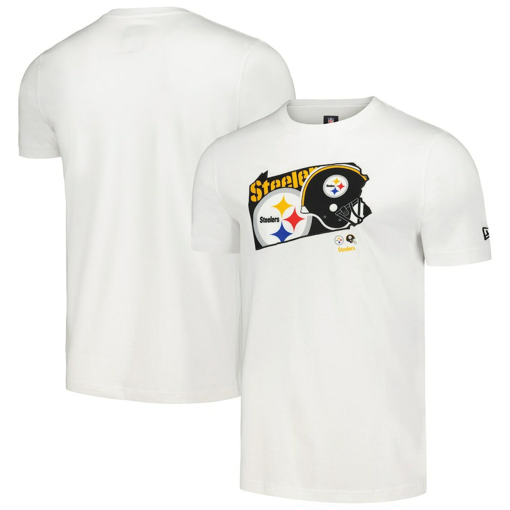 Pittsburgh Steelers New Era Gameday State T-Shirt - White T-shirts