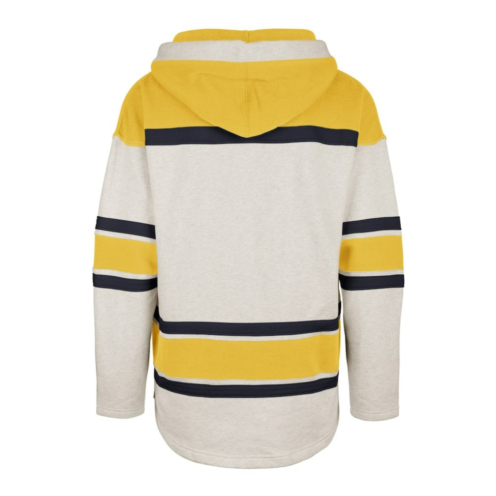 Nashville Predators '47 Rockaway Lace-Up Pullover Hoodie - Oatmeal | US 4993236
