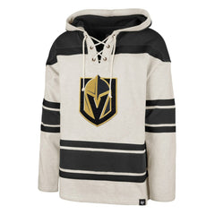 Vegas Golden Knights '47 Rockaway Lace-Up Pullover Hoodie - Oatmeal | US 4993237