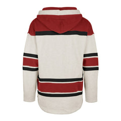 Detroit Red Wings '47 Rockaway Lace-Up Pullover Hoodie - Oatmeal | US 4993241