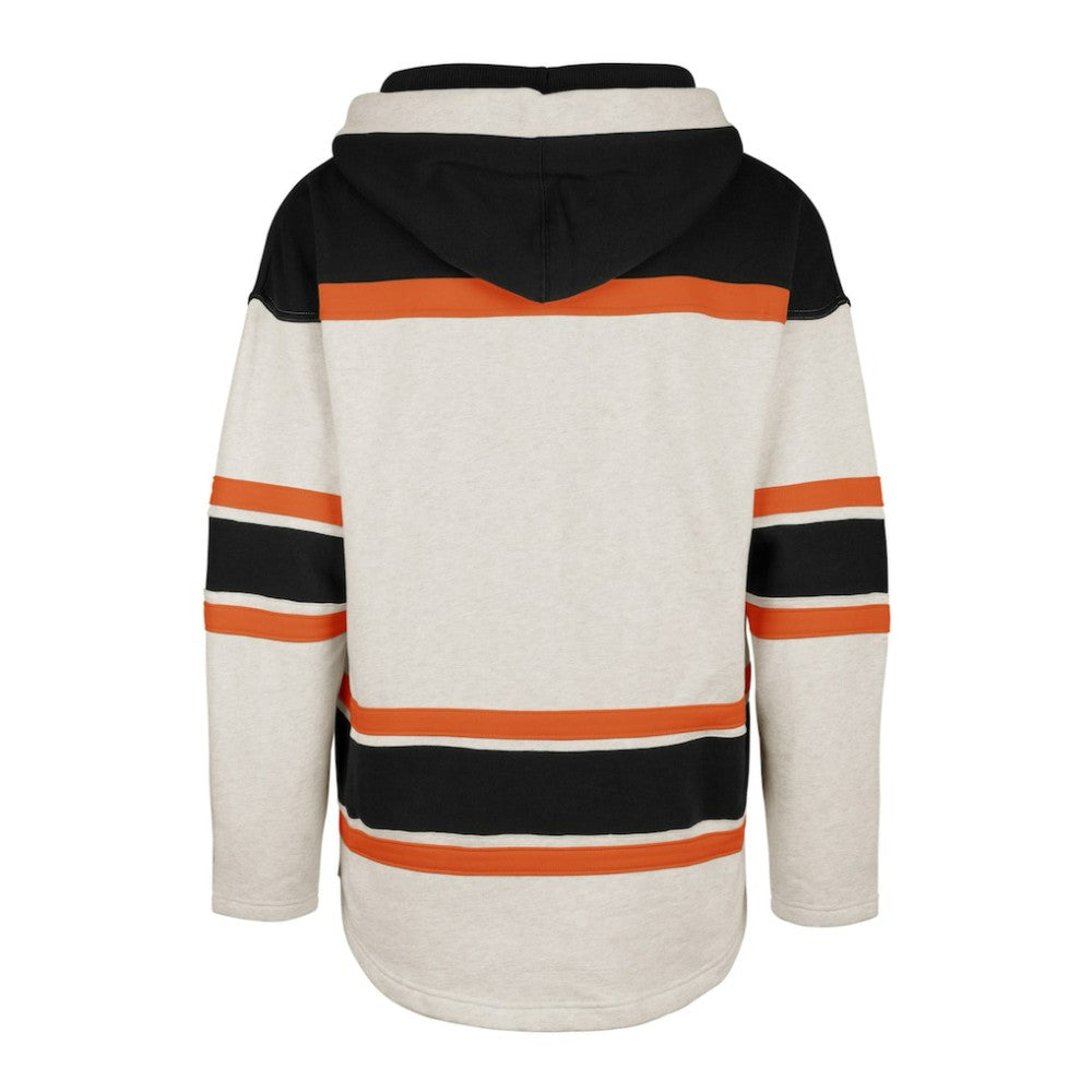 Philadelphia Flyers '47 Rockaway Lace-Up Pullover Hoodie - Oatmeal | US 4993246