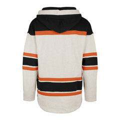 Philadelphia Flyers '47 Rockaway Lace-Up Pullover Hoodie - Oatmeal | US 4993246