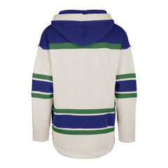 Vancouver Canucks '47 Rockaway Lace-Up Pullover Hoodie - Oatmeal | US 4993250
