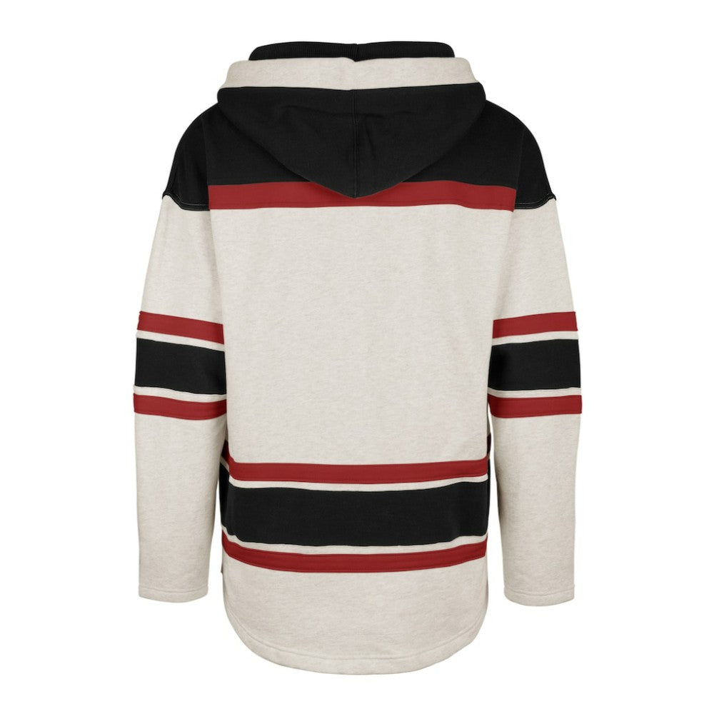 Ottawa Senators '47 Rockaway Lace-Up Pullover Hoodie - Oatmeal | US 4993252