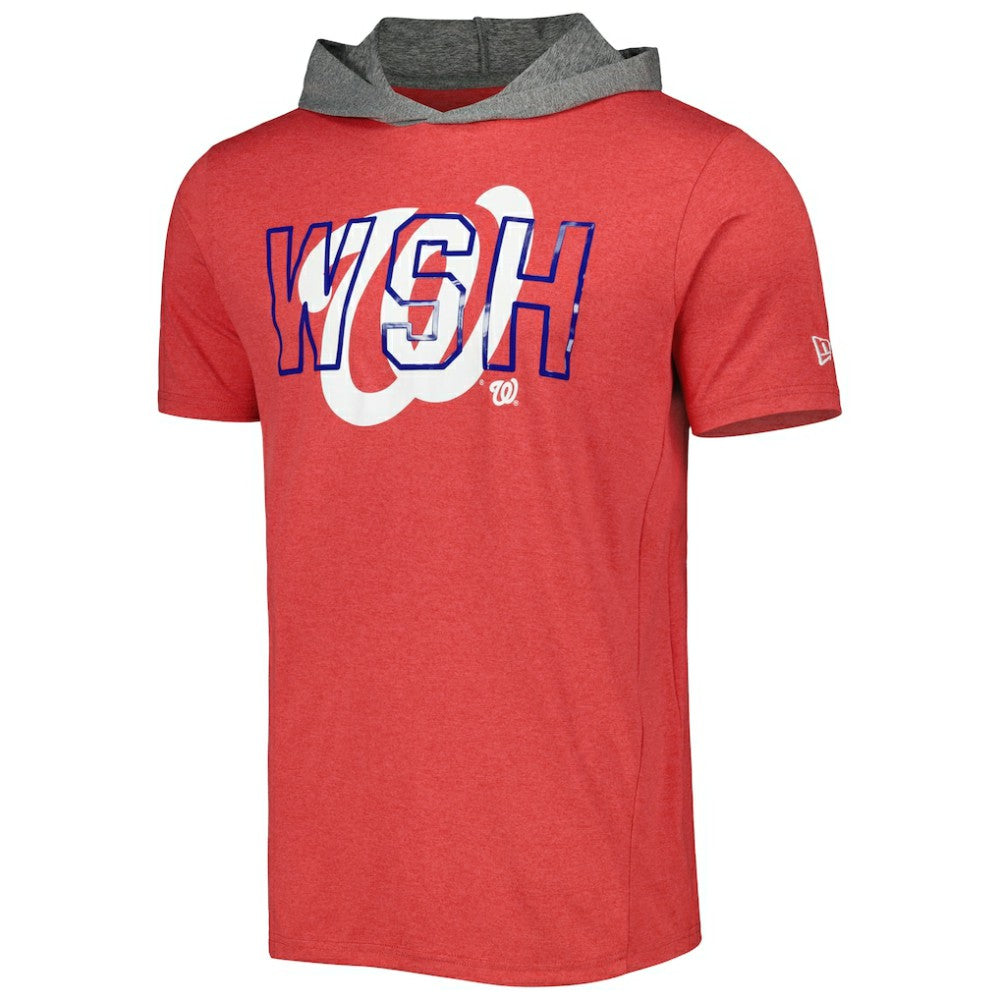 Washington Nationals New Era Team Hoodie T-Shirt - Red Hoodies