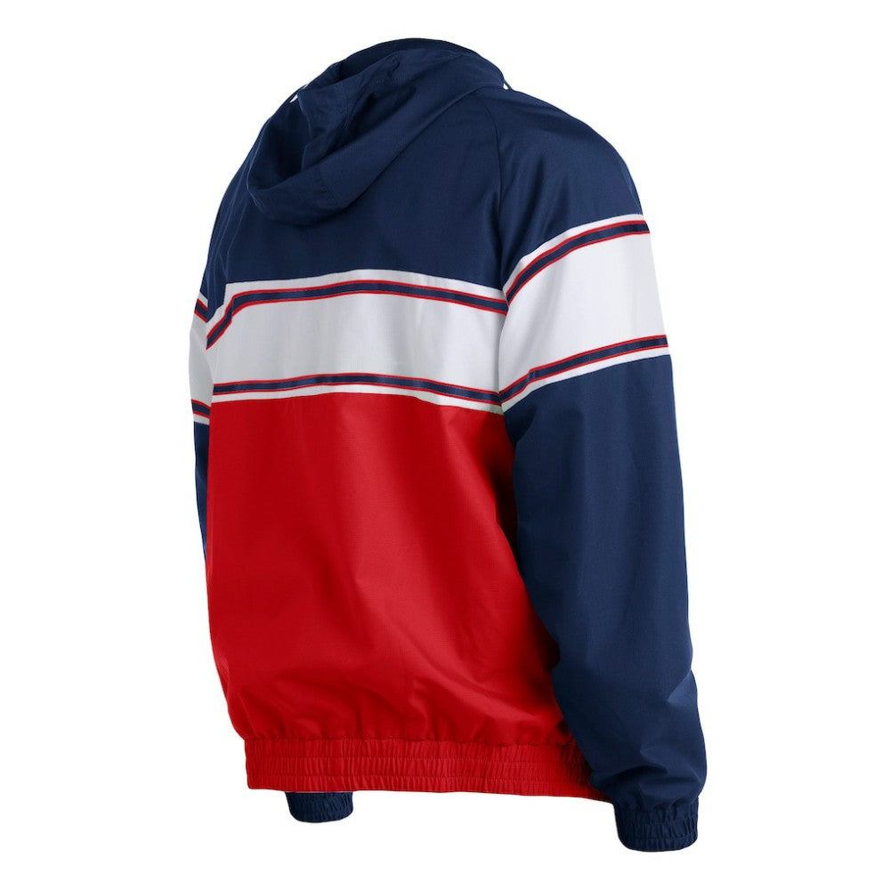 Boston Red Sox New Era Ripstop Raglan Quarter-Zip Hoodie - Navy Hoodies