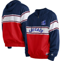 Chicago White Sox New Era Ripstop Raglan Quarter-Zip Hoodie - Navy Hoodies