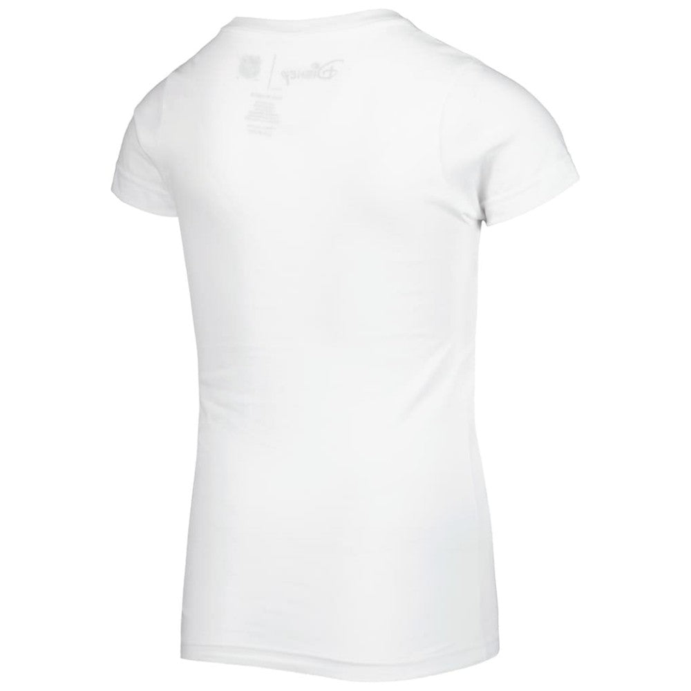 Seattle Kraken Girls Youth Mickey Mouse Go Team Go T-Shirt - White | US 4994887