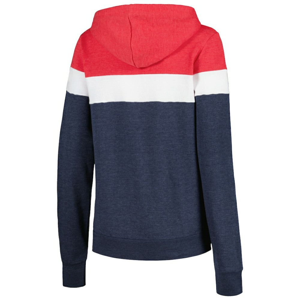 Boston Red Sox New Era Women's Colorblock Full-Zip Hoodie Jacket - Heather Navy Jackets