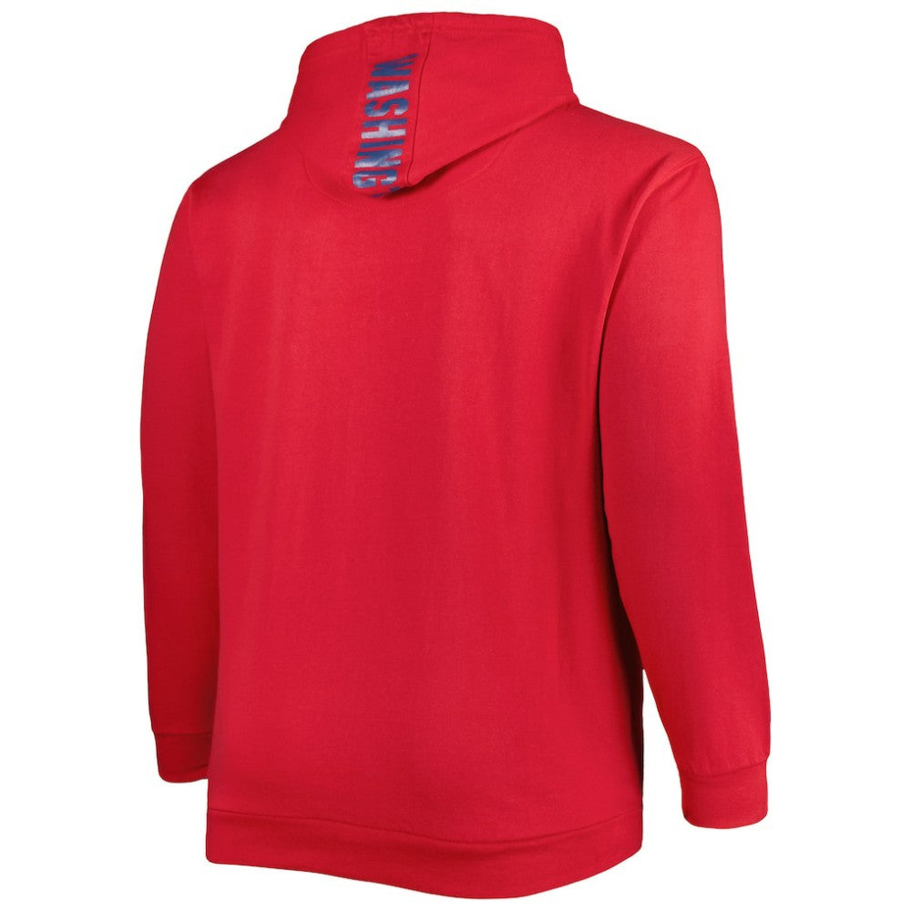 Washington Capitals Big & Tall Fleece Pullover Hoodie - Red | US 4995012