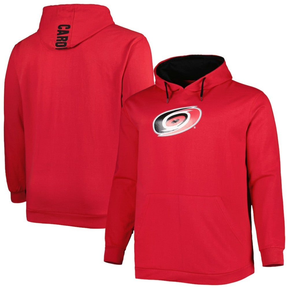 Carolina Hurricanes Big & Tall Fleece Pullover Hoodie - Red | US 4995015