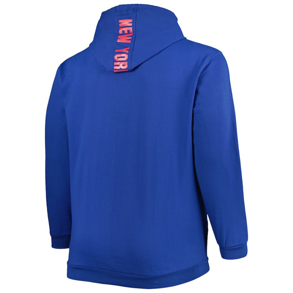 New York Rangers Big & Tall Fleece Pullover Hoodie - Blue | US 4995021