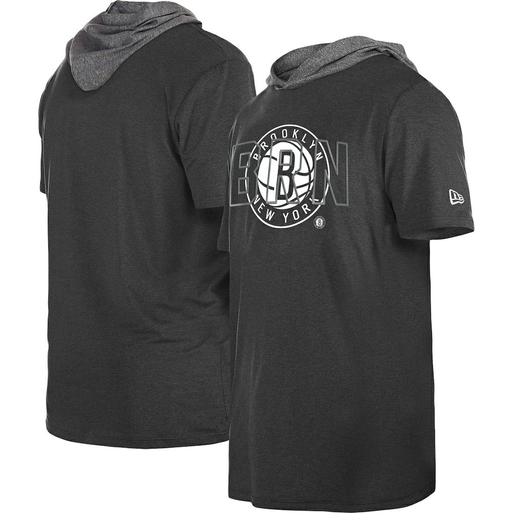 Brooklyn Nets Active Hoodie T-Shirt Black - New Era