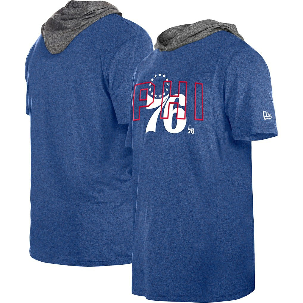Philadelphia 76ers Active Hoodie T-Shirt Royal - New Era