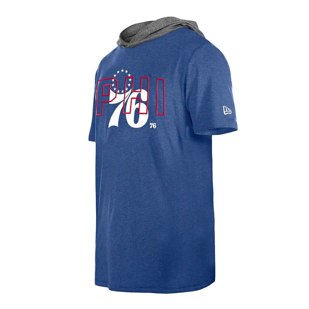 Philadelphia 76ers Active Hoodie T-Shirt Royal - New Era