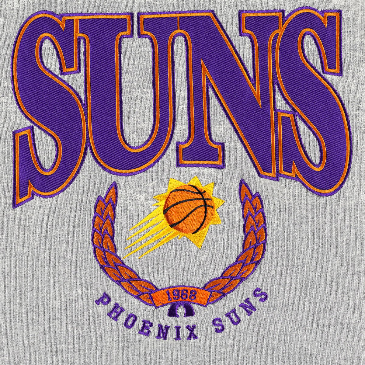 Phoenix Suns Unisex Vintage Throwback Crew Sweatshirt Heather Gray - New Era