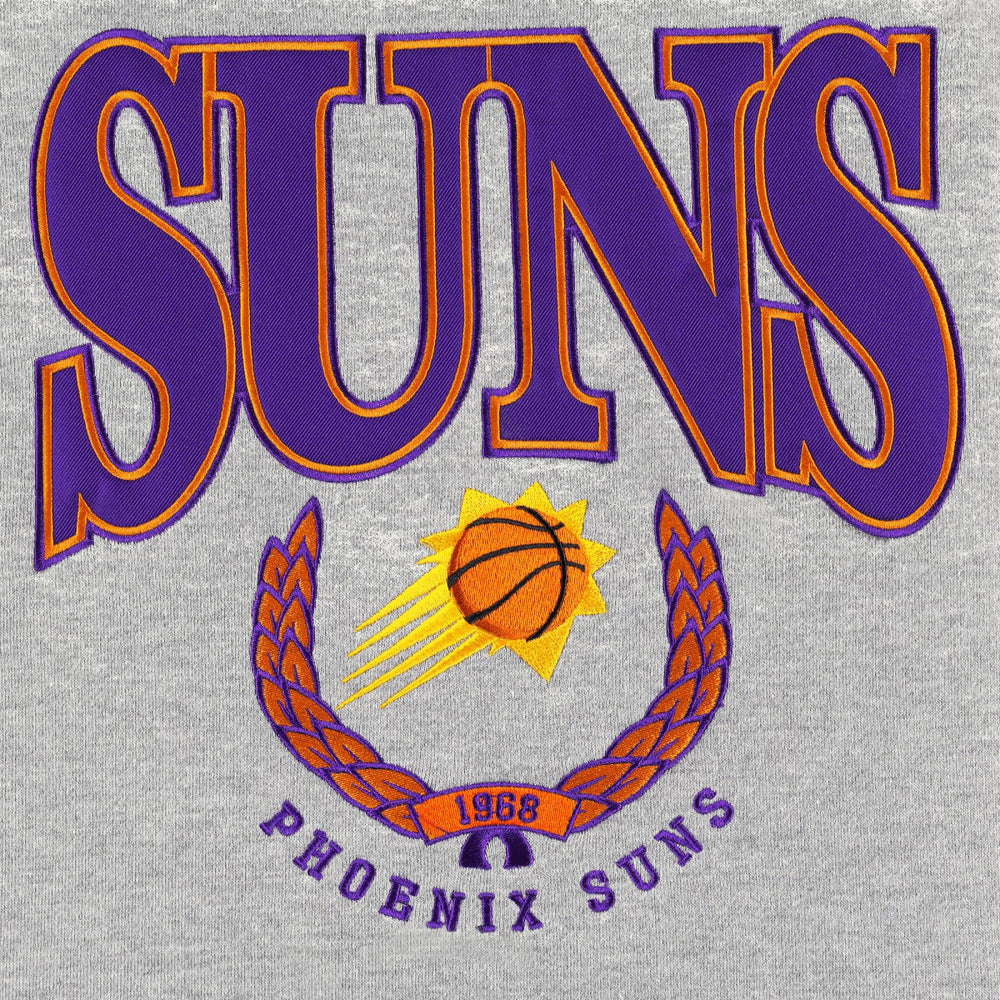 Phoenix Suns Unisex Vintage Throwback Crew Sweatshirt Heather Gray - New Era