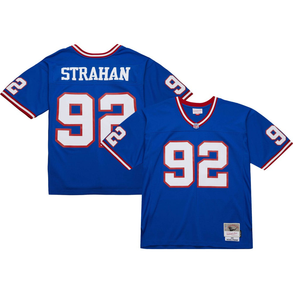 Michael Strahan New York Giants Big & Tall 1993 Retired Player Replica Jersey - Royal Jerseys