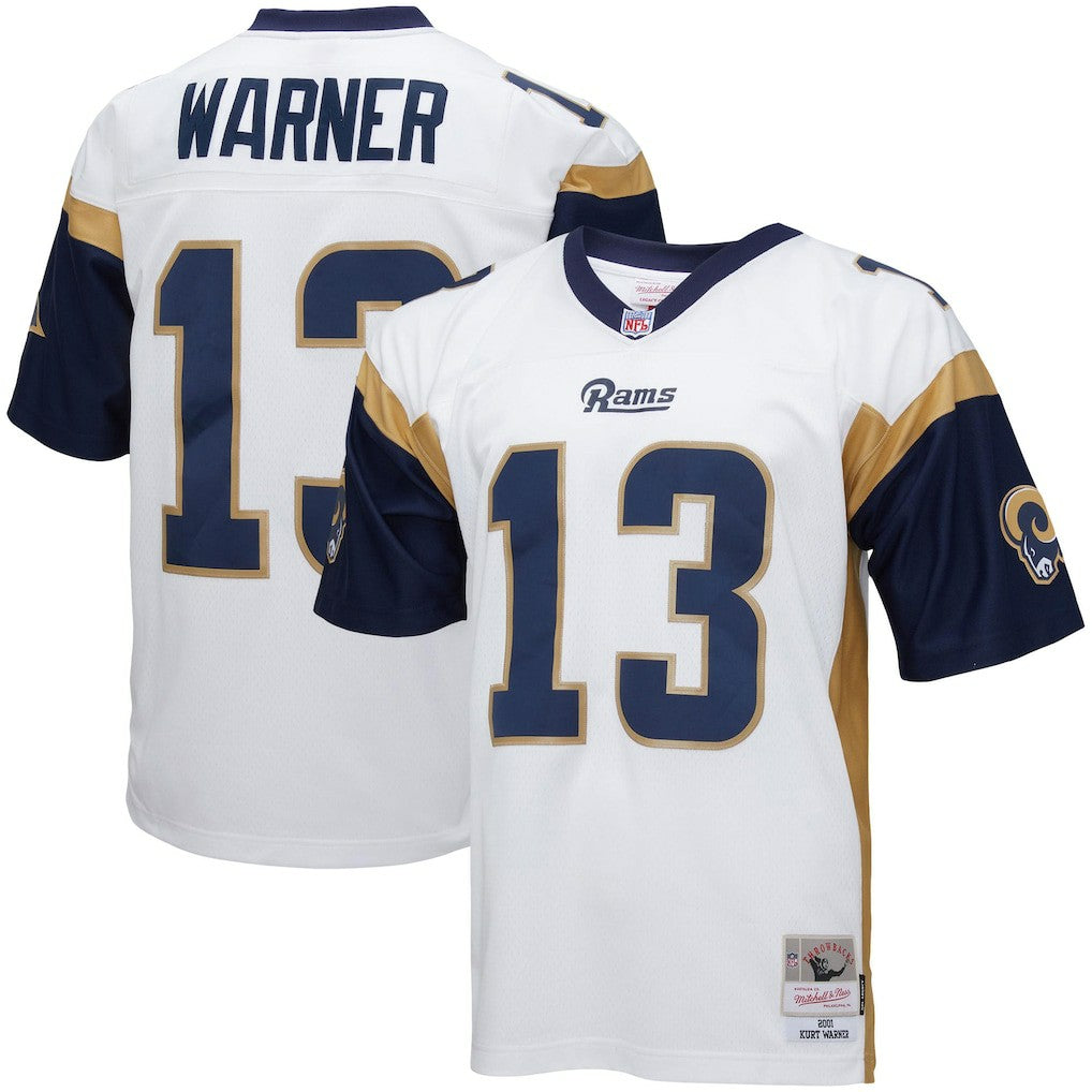 Kurt Warner Los Angeles Rams Big & Tall 2001 Retired Player Replica Jersey - White Jerseys