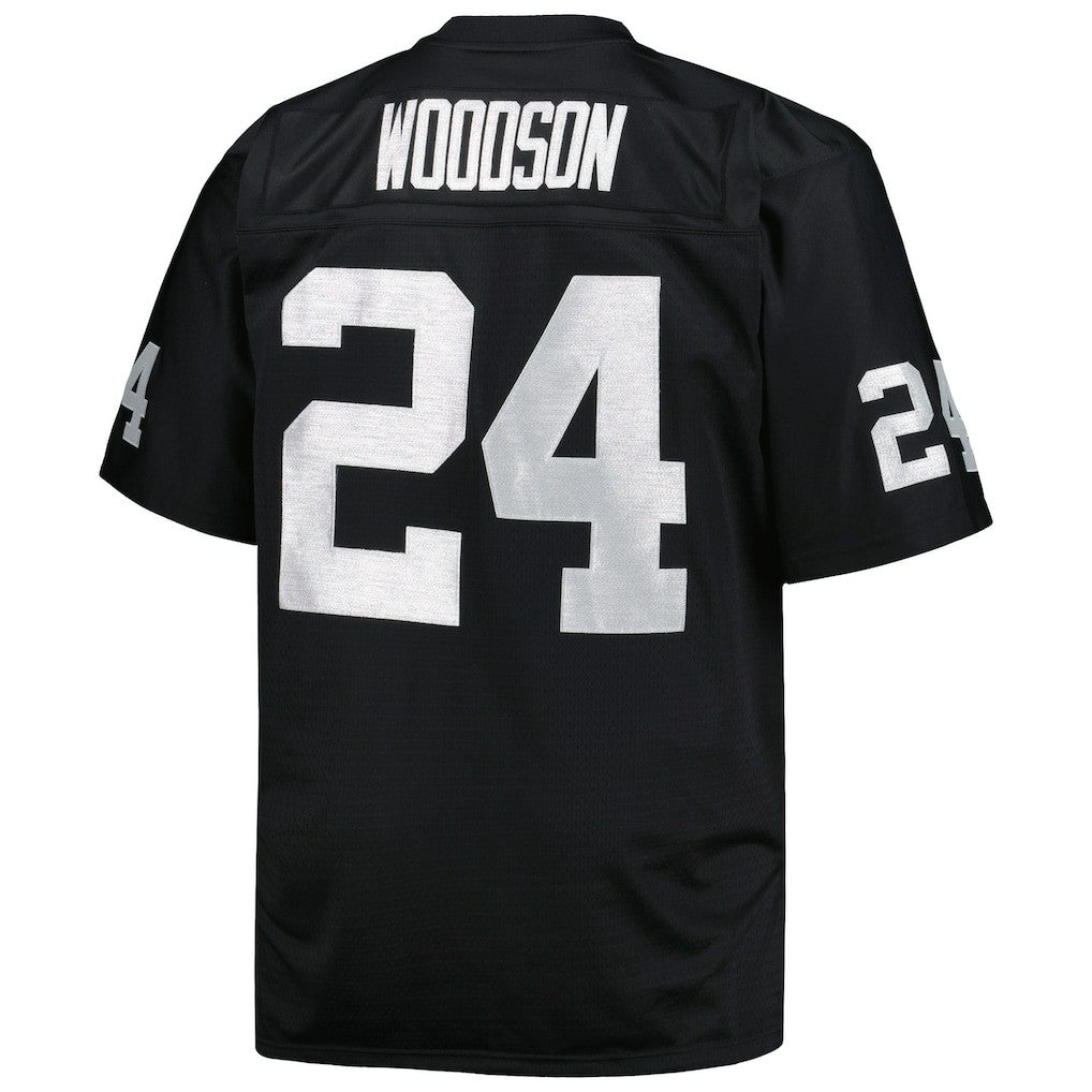 Charles Woodson Las Vegas Raiders Big & Tall 1998 Retired Player Replica Jersey - Black Jerseys