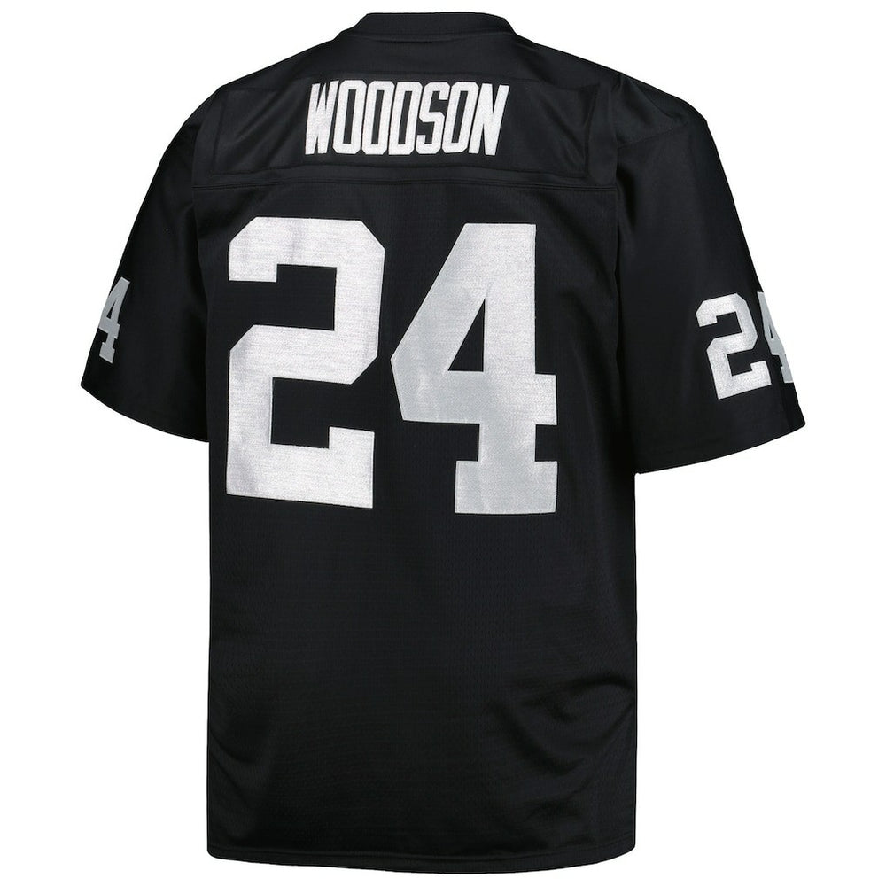 Charles Woodson Las Vegas Raiders Big & Tall 1998 Retired Player Replica Jersey - Black Jerseys