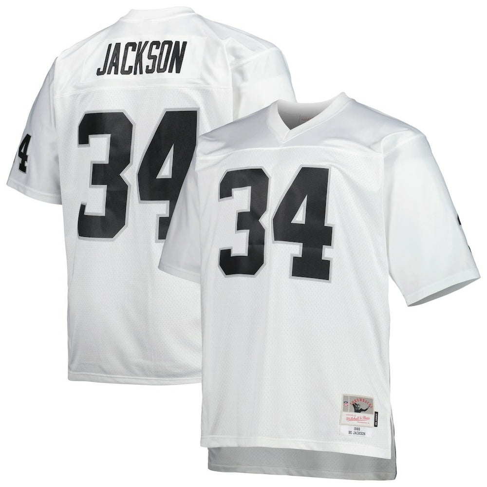 Bo Jackson Las Vegas Raiders Big & Tall 1988 Retired Player Replica Jersey - White Jerseys