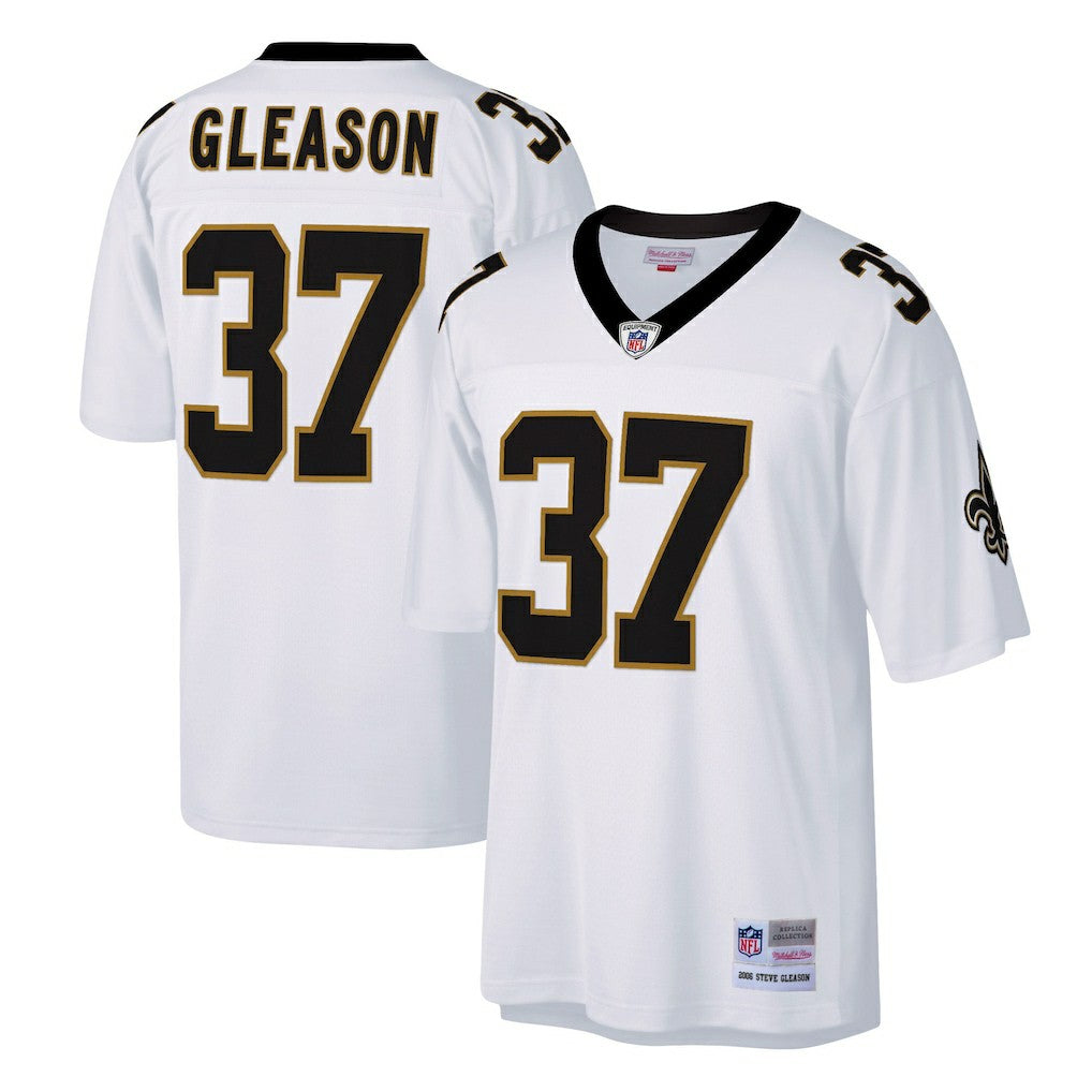 Steve Gleason New Orleans Saints Big & Tall 2006 Retired Player Replica Jersey - White Jerseys