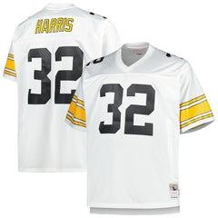 Franco Harris Pittsburgh Steelers Big & Tall 1976 Retired Player Replica Jersey - White Jerseys