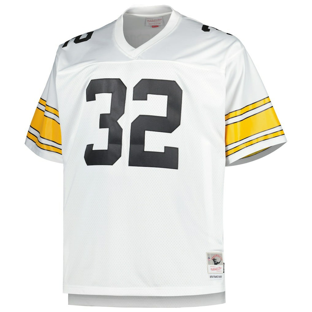 Franco Harris Pittsburgh Steelers Big & Tall 1976 Retired Player Replica Jersey - White Jerseys