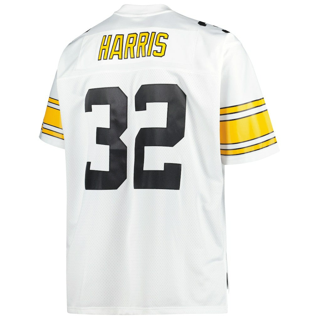Franco Harris Pittsburgh Steelers Big & Tall 1976 Retired Player Replica Jersey - White Jerseys
