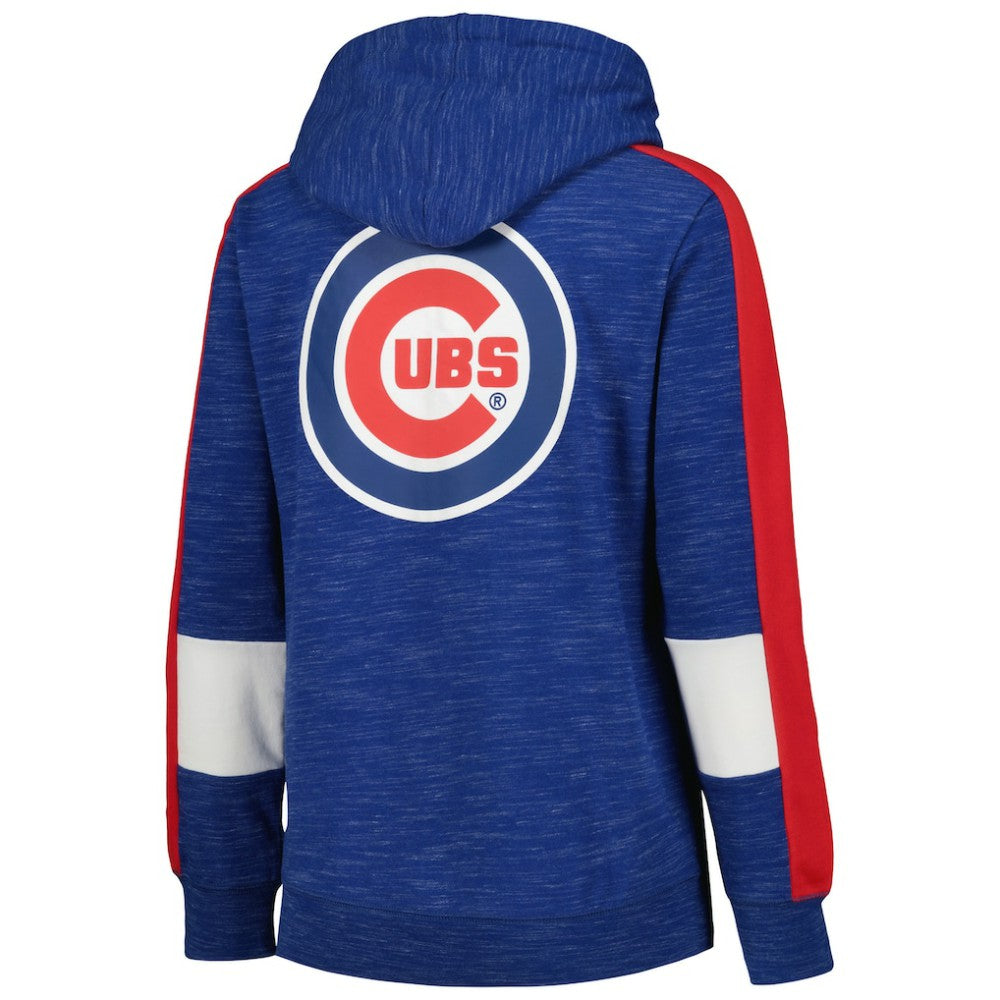 Chicago Cubs New Era Women's Colorblock Full-Zip Hoodie - Royal Hoodies