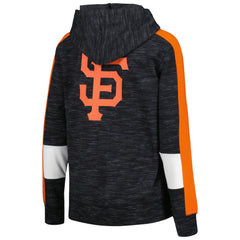 San Francisco Giants New Era Women's Colorblock Full-Zip Hoodie - Black Hoodies