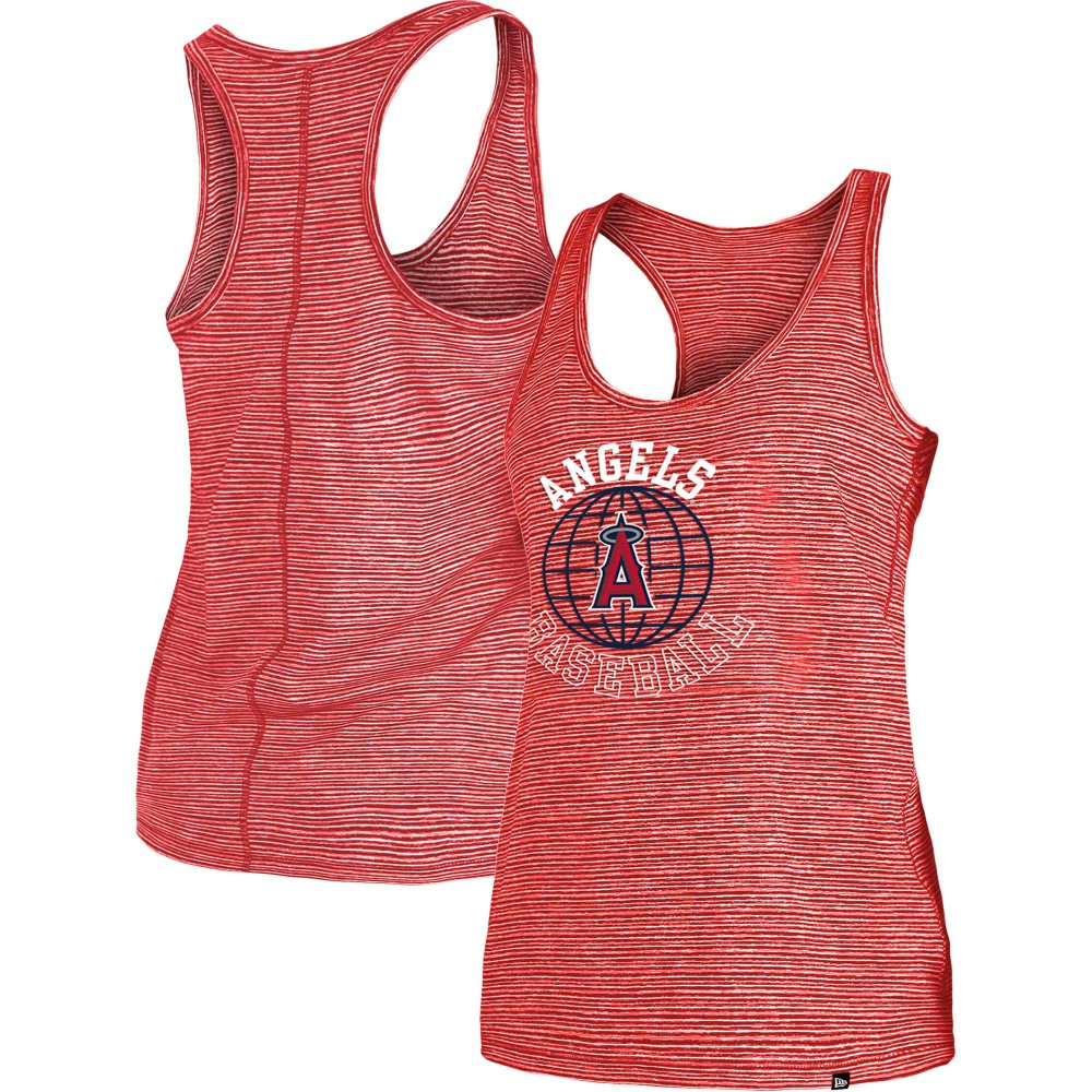 Los Angeles Angels New Era Women's Active Racerback Tank Top - Red Tanks
