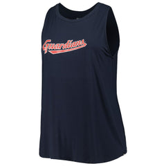 Cleveland Guardians New Era Women's Plus Size Tank Top - Navy Tanks