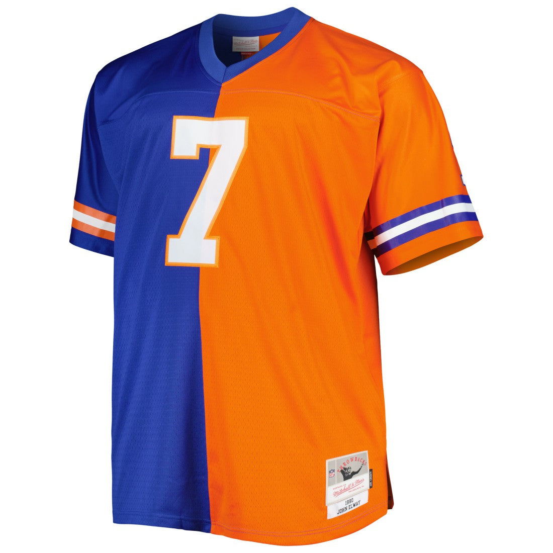 John Elway Denver Broncos Big & Tall Split Legacy Retired Player Replica Jersey - Royal/Orange Jerseys