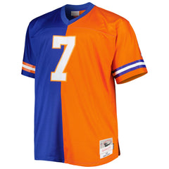 John Elway Denver Broncos Big & Tall Split Legacy Retired Player Replica Jersey - Royal/Orange Jerseys