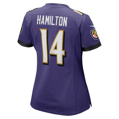 Kyle Hamilton Baltimore Ravens Women's Player Game Jersey - Purple Jerseys
