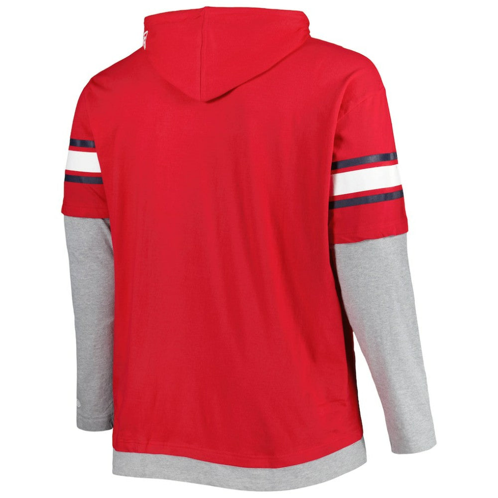 St. Louis Cardinals New Era Big & Tall Twofer Pullover Hoodie - Red Hoodies