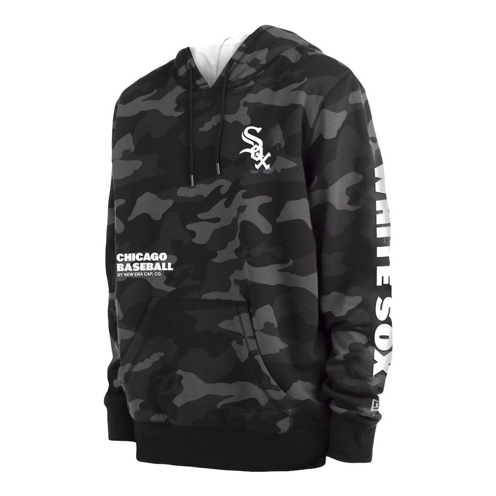 Chicago White Sox New Era Camo Pullover Hoodie - Black Hoodies