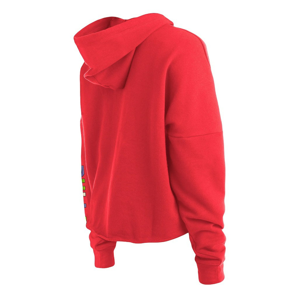 Chicago Bulls Women's Color Pack Cropped Top Pullover Hoodie Red - New Era outlet