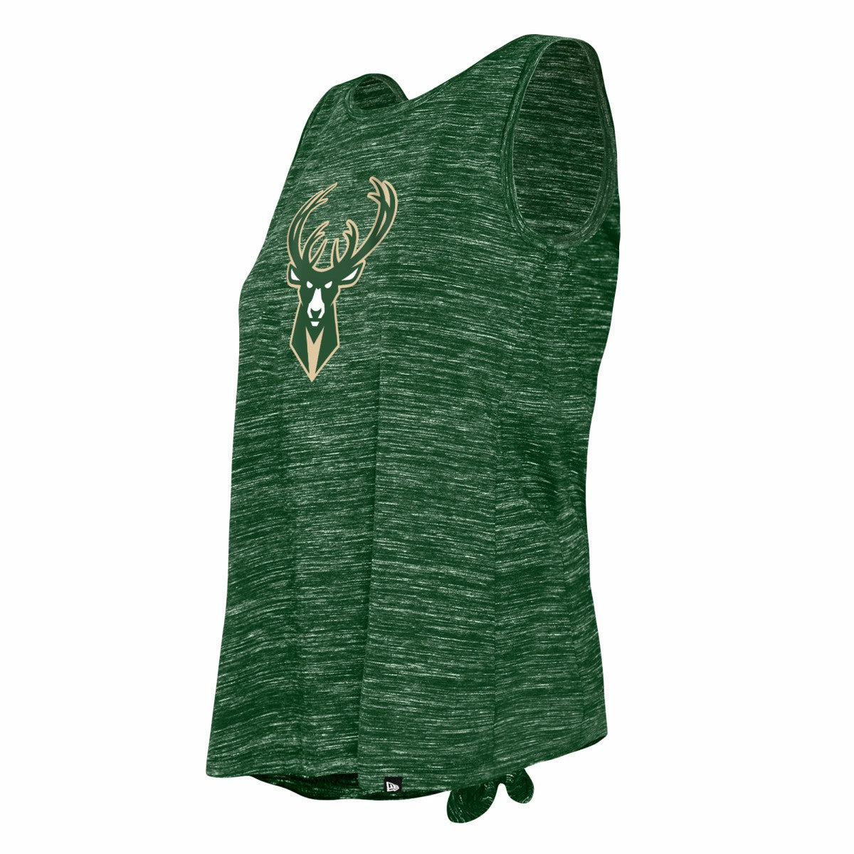 Milwaukee Bucks Women's Space Dye Active Tank Top Hunter Green - New Era