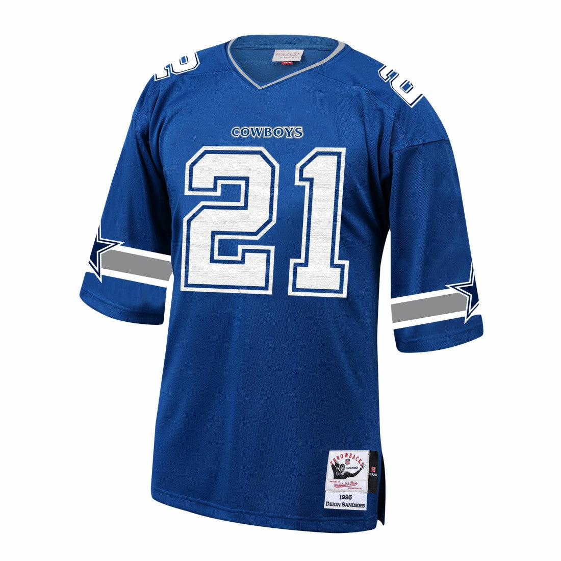 Deion Sanders Dallas Cowboys 1996 Authentic Throwback Retired Player Jersey - Royal Jerseys