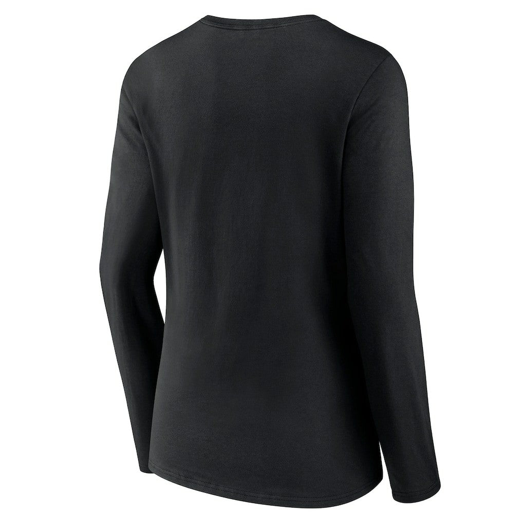 Cincinnati Bengals Women's Hometown Sweep Long Sleeve V-Neck T-Shirt - Black T-shirts