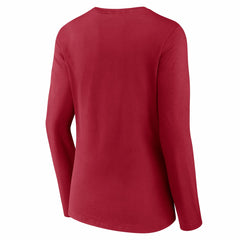 Tampa Bay Buccaneers Women's Hometown Sweep Long Sleeve V-Neck T-Shirt - Red T-shirts
